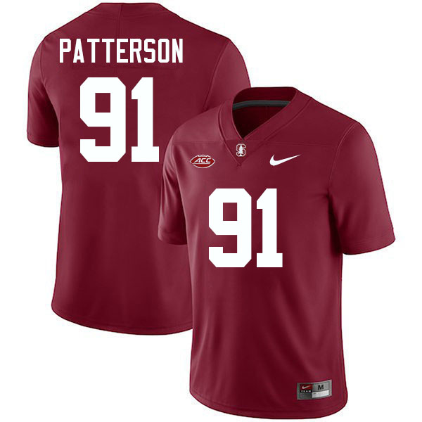 #91 Clay Patterson Stanford Cardinal College Football Jerseys Stitched-Cardinal #91 Clay Patterson Stanford Cardinal College Football Jerseys Stitched-Cardinal